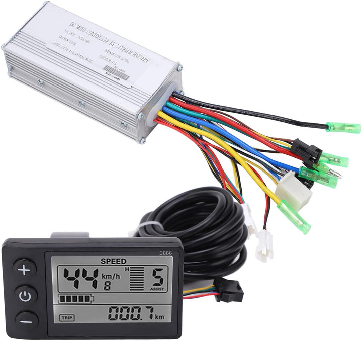 BuyWeek Brushless Motor Controller Kit, 36V/48V 500W/750W Brushless Motor Controller mit 866 LCD Dis