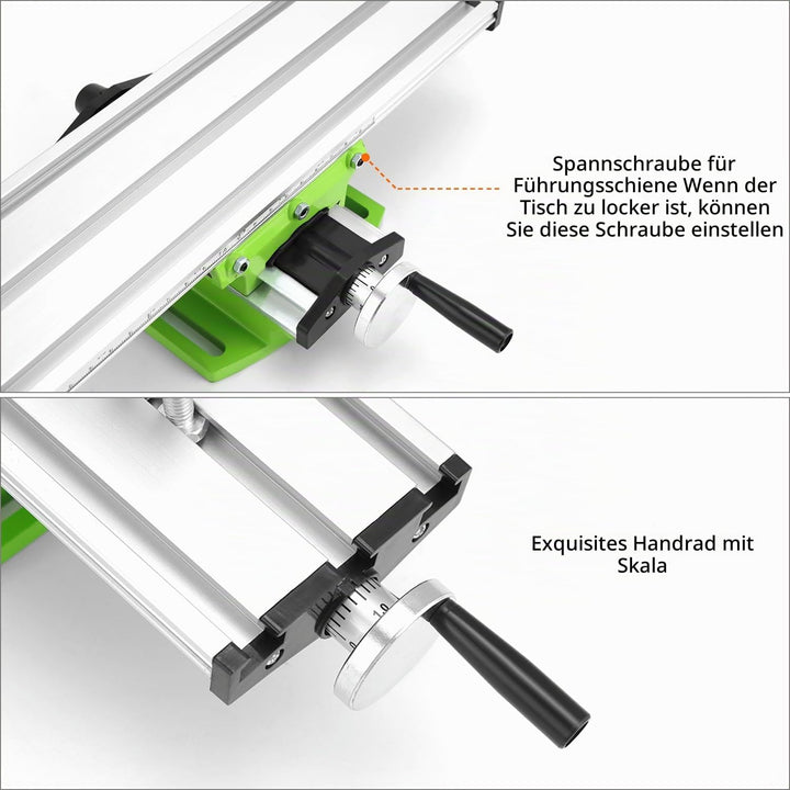 QWORK® Multifunktions-Arbeitstisch, Frästisch Arbeitstisch Maschine, Kreuztisch, für Tischbohrstände