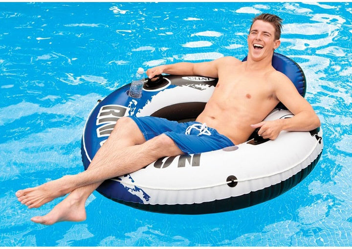 Intex River Run I Sport Lounge, Inflatable Water Float, 53" Diameter