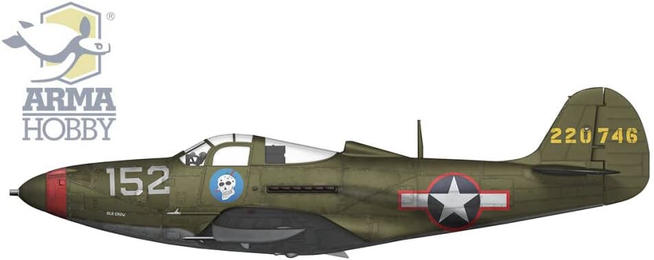 Assembly Model kit Made from Plastic P-39Q Airacobra (70055) in Scale 1/72