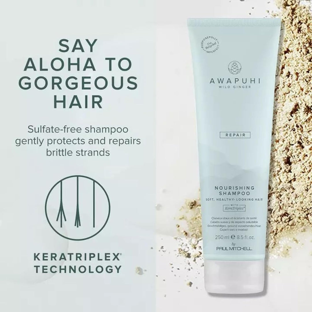 Paul Mitchell Awapuhi Wild Ginger Moisturizing Lather Shampoo - Feuchtigkeits-Shampoo für trockenes,