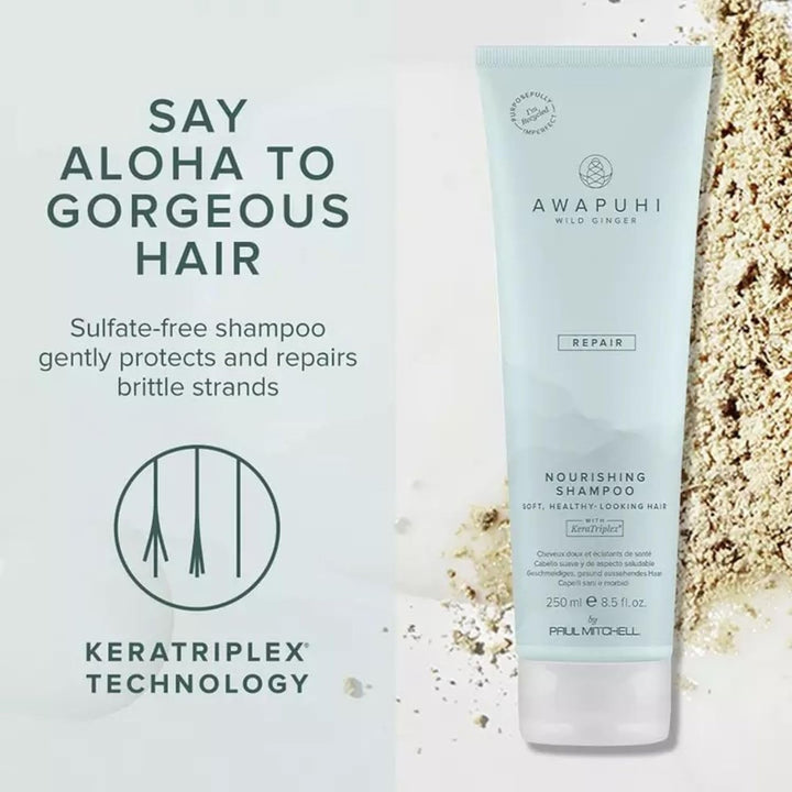 Paul Mitchell Awapuhi Wild Ginger Moisturizing Lather Shampoo - Feuchtigkeits-Shampoo für trockenes,