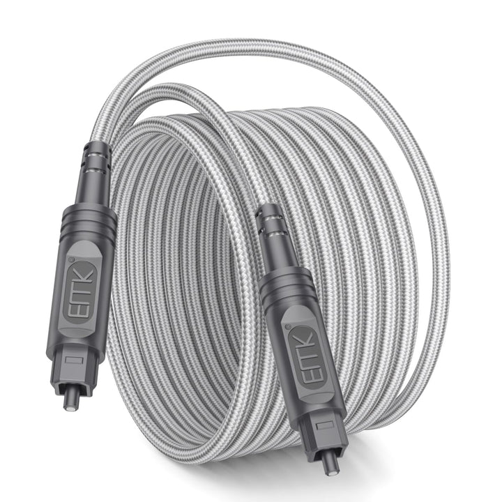 EMK Optisches Kabel Optisches Audiokabel Digital Toslink Kabel Spdif Kabel Kompatibel mit TV, Soundb