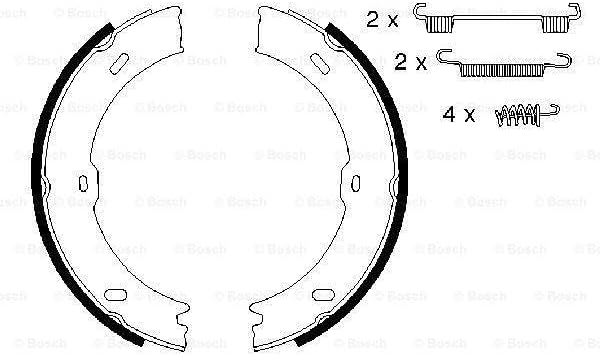Bosch 986487720 Bremsbacke