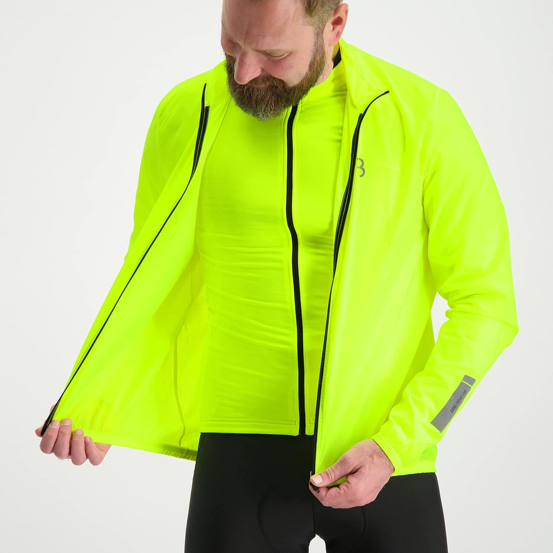 BBB Cycling FahrradJacke Herren und Damen | Wasserabweisend Winddicht Leicht Reflektierend | Rennrad