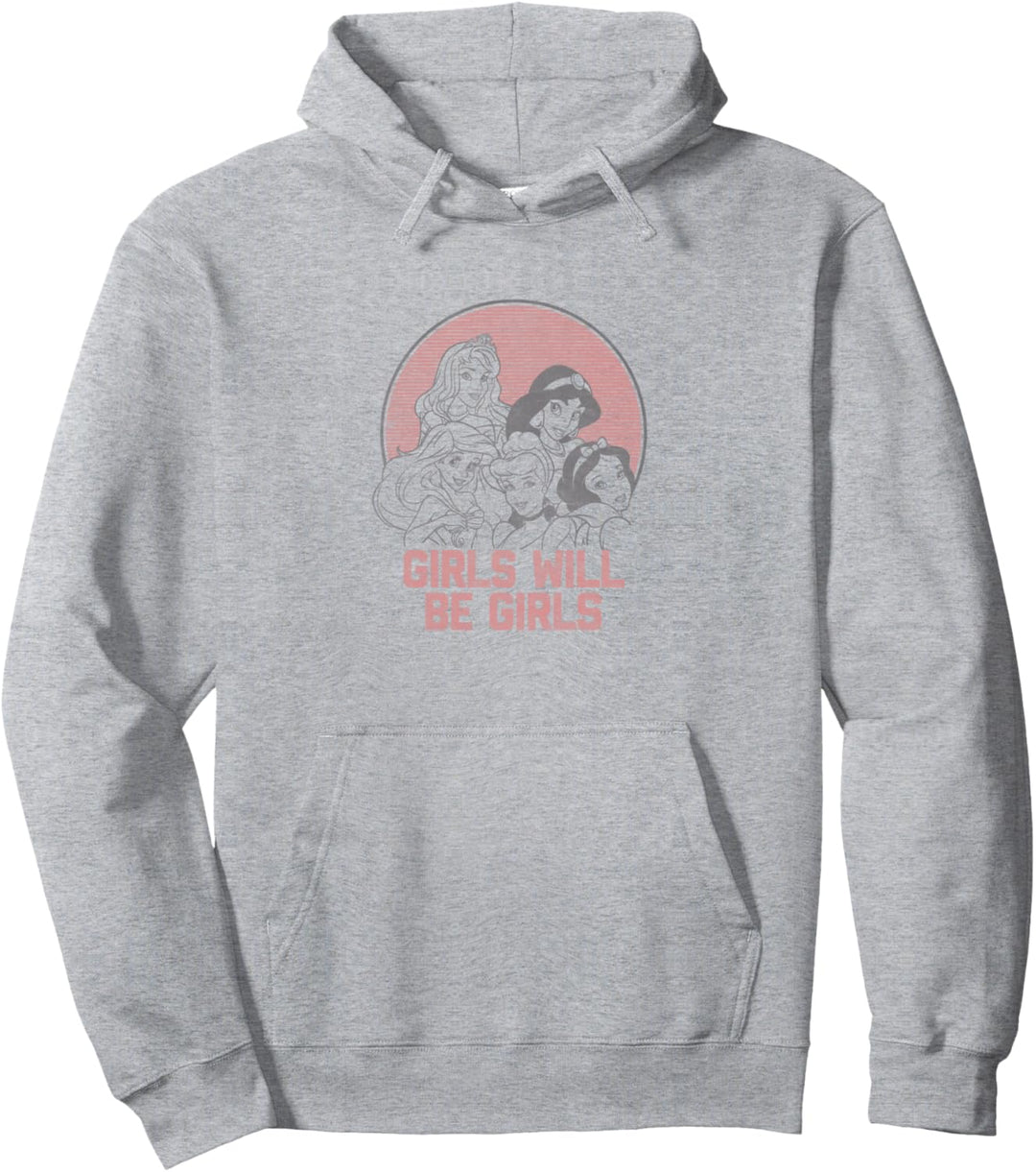 Disney Princess Girls Will Be Girls Group Logo Pullover Hoodie