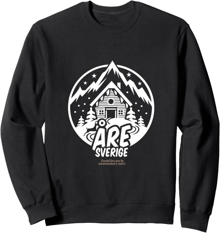 Åre Sverige Ski Resort Schriftzug und Skihütte Schweden Åre Sweatshirt
