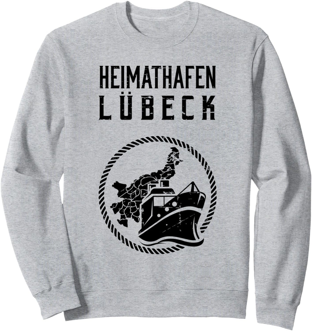Heimathafen Lübeck Moin Lübecker Küste Ostsee Geschenk Sweatshirt