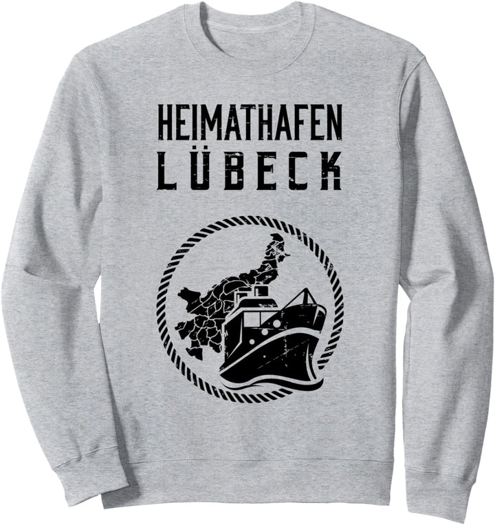 Heimathafen Lübeck Moin Lübecker Küste Ostsee Geschenk Sweatshirt