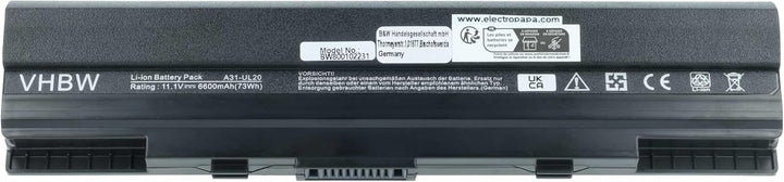 vhbw Akku kompatibel mit Asus Eee PC 1201HA, 1201HAB, 1201HAG, 1201K, 1201N, 1201N-PU17-BK Notebook