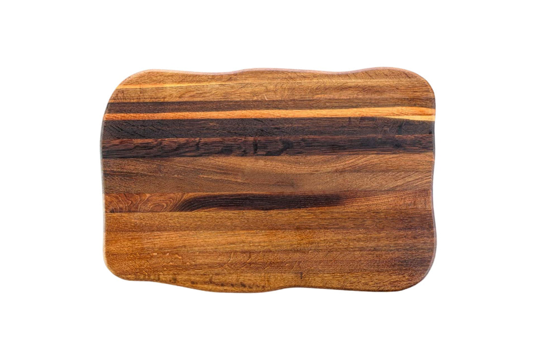 La Madera Schneidebrett Premium aus Eiche dunkel | Steakbrett | Küchenbrett von holz4home® 50 cm x 4