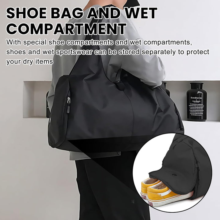 Sporttasche Damen Yogatasche, Yogatasche Sporttasche mit Schuhfach, Wasserdicht Reisetasche Training
