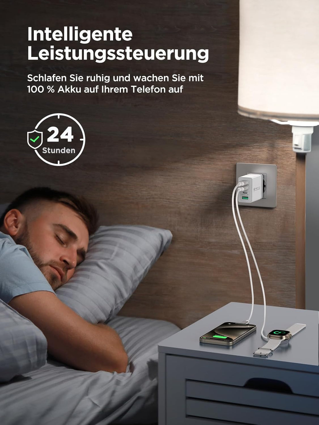 2er Pack USB C Ladegerät, Aioneus 40W 4Port Stecker USBC Adapter Mehrfach Typ C Handy Netzteil für i