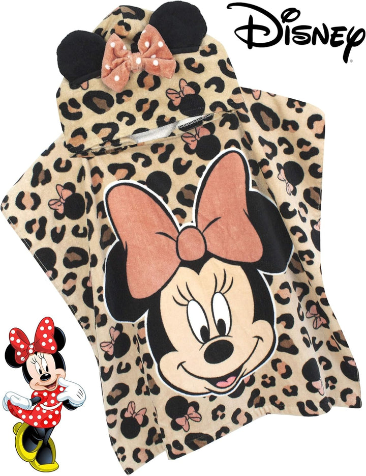 Disney Handtuchponcho Minnie Mouse Girl | Kinder Kapuze Robe Geschenk