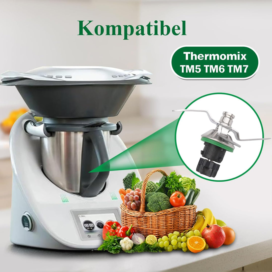 Messer für Vorwerk Thermomix TM5 und Thermomix TM6 /TM7- Edelstahlmesser für Thermоmix Messer TM5 TM