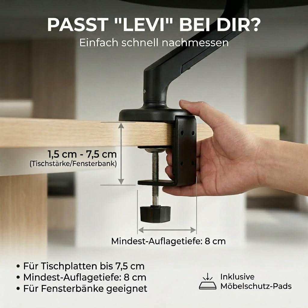 Katzenbett LEVI | Katzenbett Schreibtisch | Katzenplattform | Für Tische und Fenstersims | Inkl. 2 B