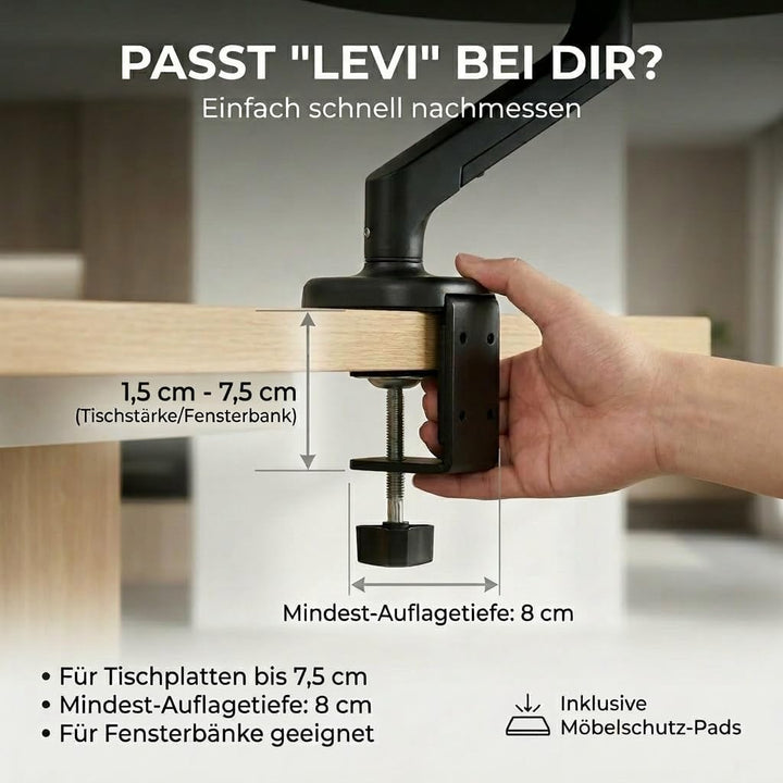 Katzenbett LEVI | Katzenbett Schreibtisch | Katzenplattform | Für Tische und Fenstersims | Inkl. 2 B