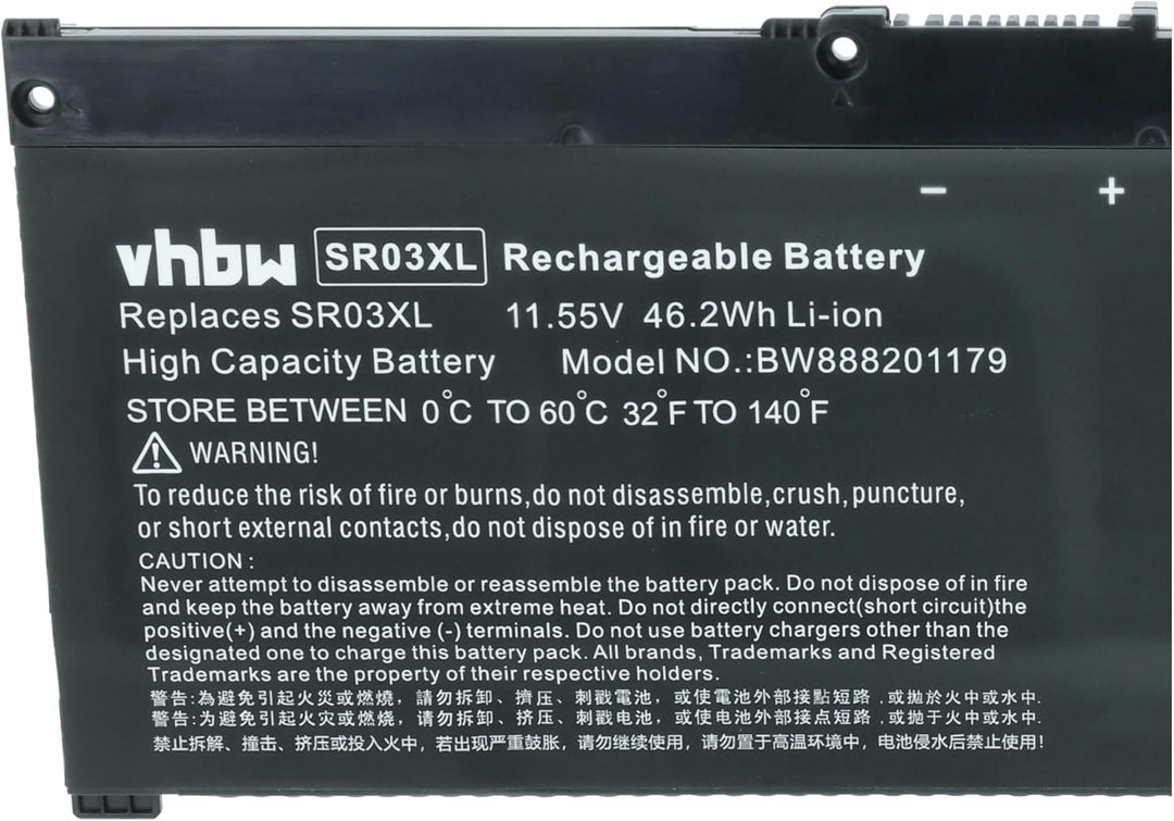 vhbw Akku kompatibel mit HP Envy x360 15-cn0000, X360 15-CN0000TX, X360 15-CN0002TX Notebook (4000mA