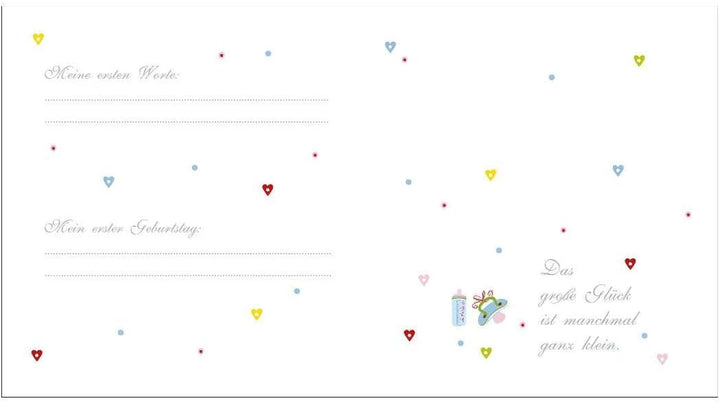 goldbuch Babyalbum mit Fensterausschnitt, Schmetterling, 30 x 31 cm, 60 weisse Blankoseiten mit 4 il