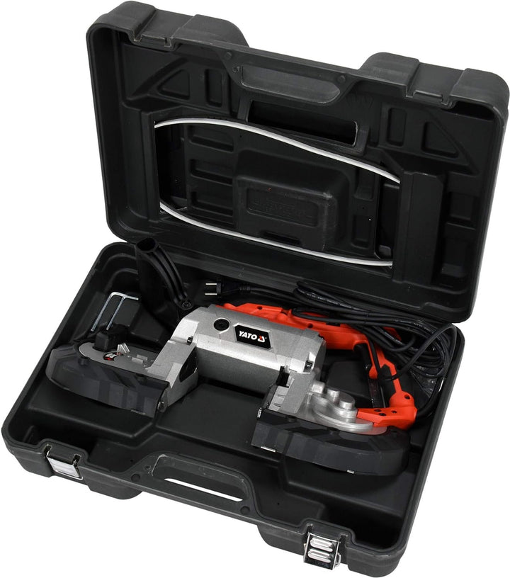 YATO Profi 2in1 Metallbandsäge mit abnehmbarem Untergestell, 1100 Watt, horizontale Ausführung, trag