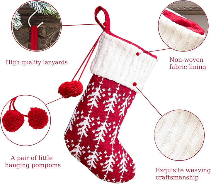 Weihnachtsstrumpf 3er Set,Weihnachtsdeko Grosse,Weihnachtsstrümpfe Personalisierte zum Befüllen und