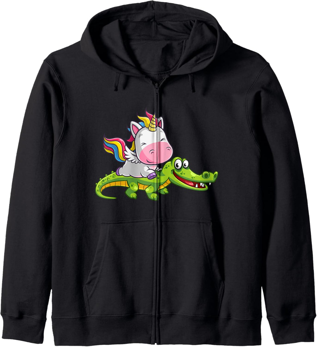 Einhorn Magischer Alligator Reptilien Zootiere Top Krokodil Kapuzenjacke