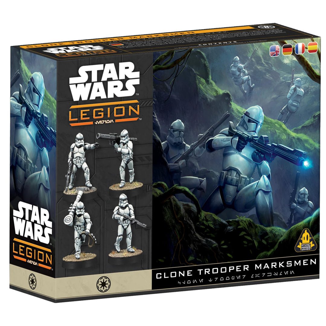 Asmodee, Star Wars: Legion – Clone Trooper Marksmen, Erweiterung, Atomic Mass Games, Tabletop, 2 Spi