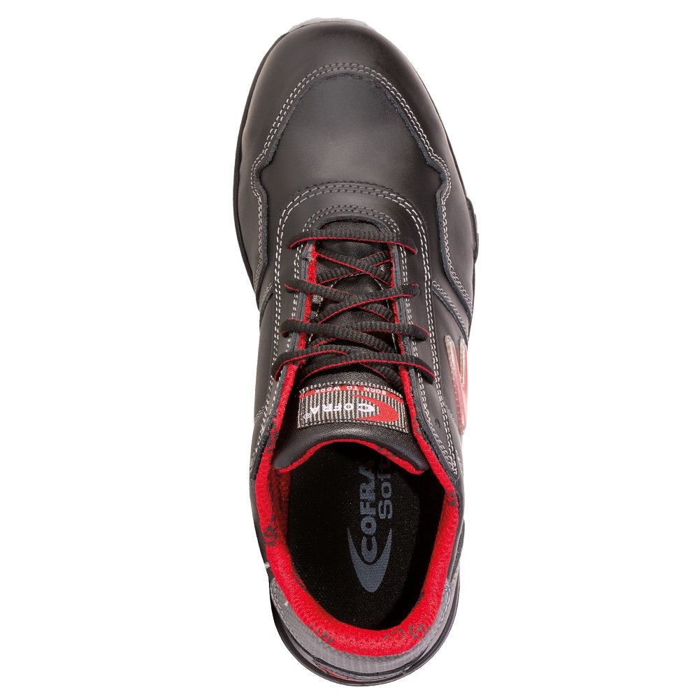 Cofra 78500-002.W46 ZATOPEK S3 SRC Sicherheitsschuhe, Schwarz/Rot, Grösse 46 46 EU, 46 EU