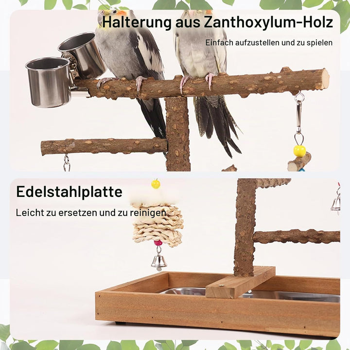 Vogelspielplatz Wellensittich Spielplatz Spielzeug, Grosser Vogel Spielplatz mit Sitzstangen Hängesp