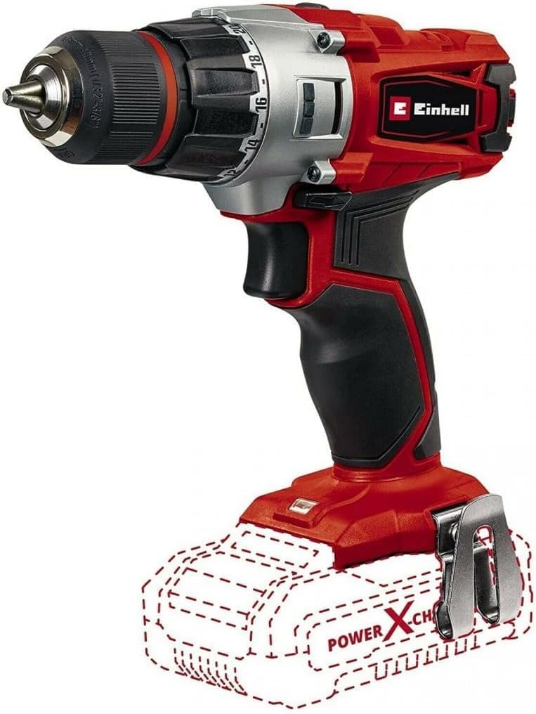 Einhell Akku-Bohrschrauber TE-CD 18/2 Li-Solo Power X-Change (Lithium-Ionen, 18 V, max. 44 Nm, 2-Gan