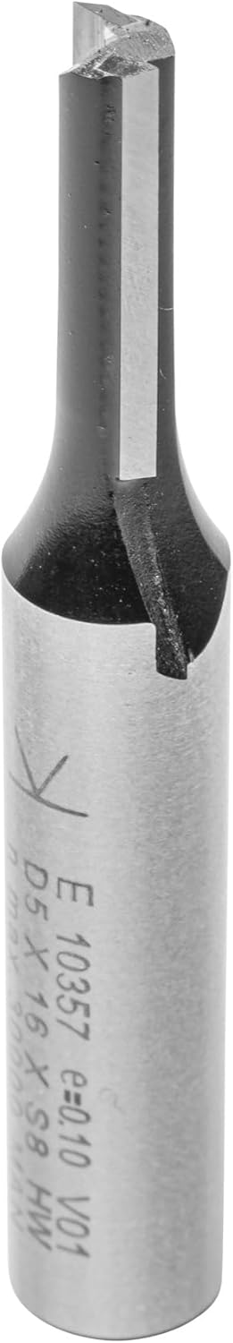 ENT 10357 Nutfräser HW, Schaft (S) 8 mm, Durchmesser (D) 5 mm, NL 16 mm, SL 32 mm, GL 53 mm D=25 / N