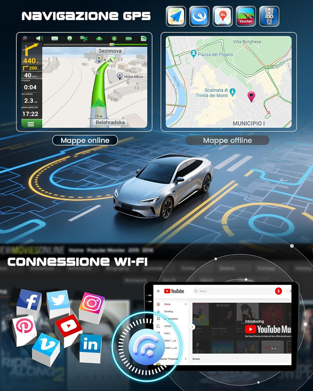 CAMECHO 4G+64G Android 15 Autoradio für Mercedes Benz Vito 3 W447 (2014-2020) mit Navi Carplay Andro