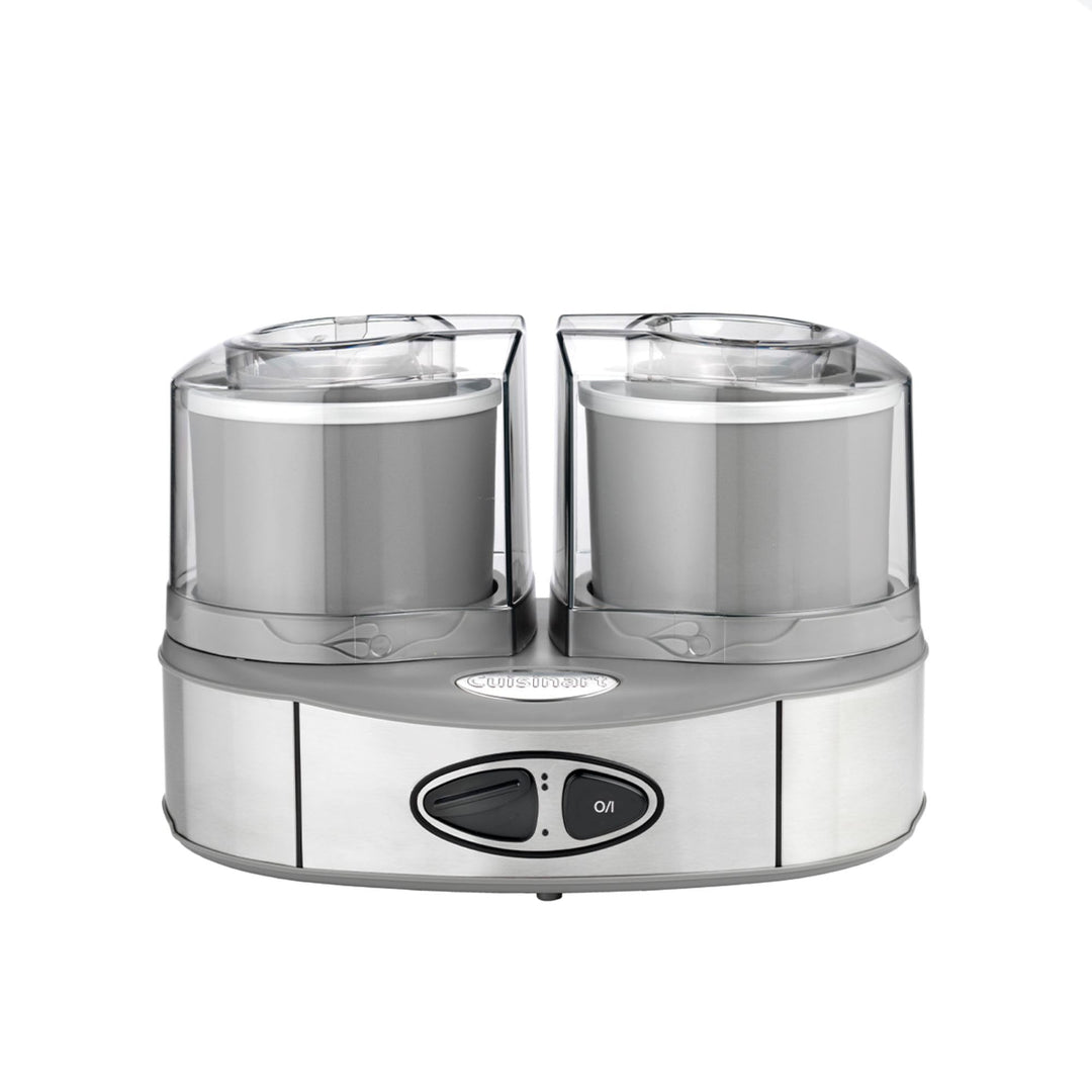 Cuisinart Eismaschine Ice Cream Duo inkl. 2 x 1L Eisbehälter um 2 Eissorten gleichzeitig zuzubereite