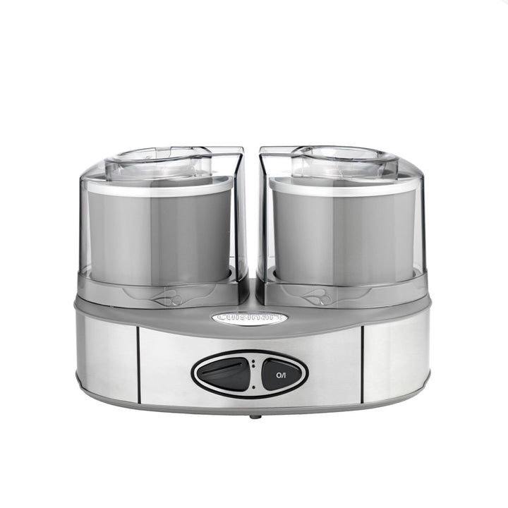 Cuisinart Eismaschine Ice Cream Duo inkl. 2 x 1L Eisbehälter um 2 Eissorten gleichzeitig zuzubereite