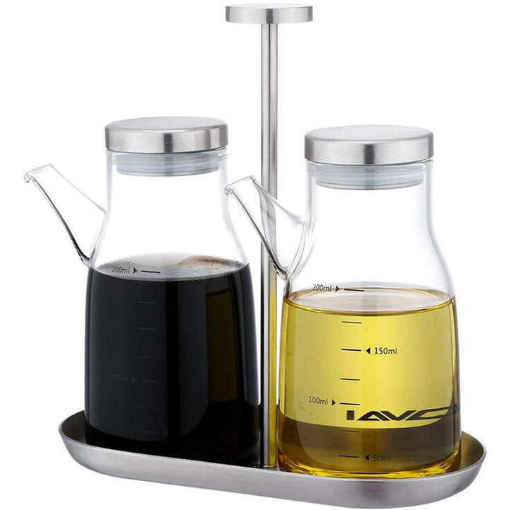 XiaoShenLu Olivenölspender Flasche, Glasölflasche ohne Tropf, Ölbehälter für Pflanzliches Olivenöl,