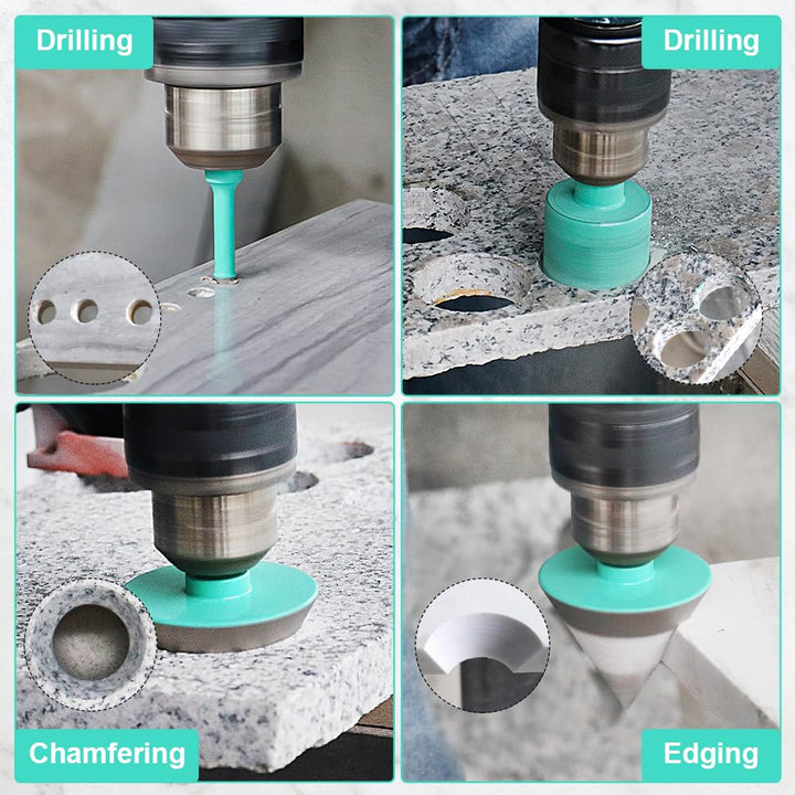Diamant Bohrkrone Kit - 11pcs (6/6/8/20/25/28/35/45/50/65mm+35mm Diamant Fasenfräser) LEKOMESH Diama