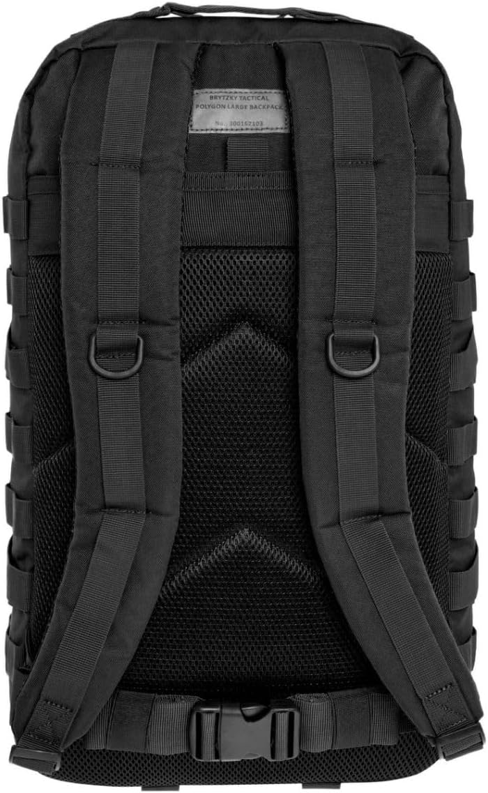 Tactical Polygon Large 36L Taktischer Rucksack – Schwarz | Militär & Outdoor Rucksack Herren | Mit M