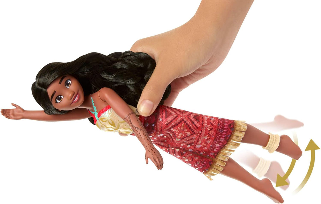 Mattel Spielzeuge aus Disney Vaiana 2, schwimmende Tautai Vaiana-Modepuppe mit 2 Zubehörteilen, Ober