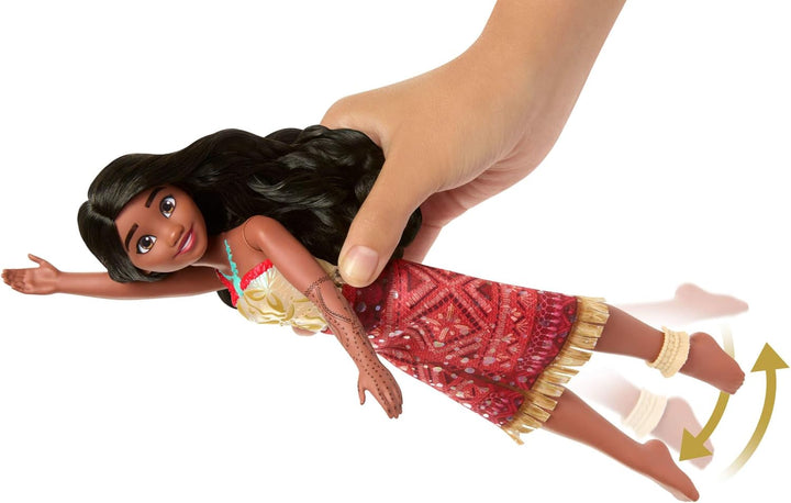 Mattel Spielzeuge aus Disney Vaiana 2, schwimmende Tautai Vaiana-Modepuppe mit 2 Zubehörteilen, Ober