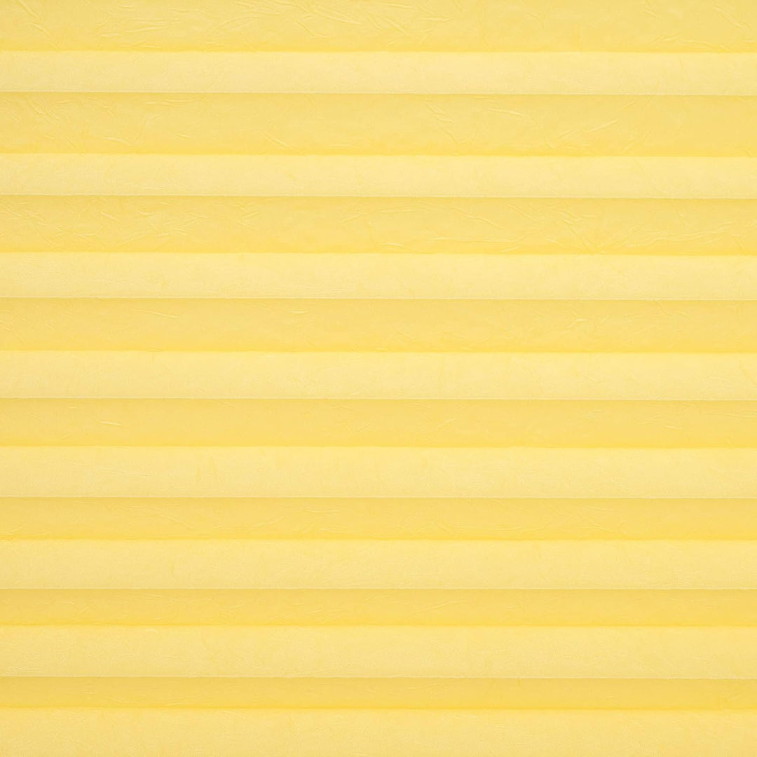 Liedeco® Plissee verspannt mit Klemmträger / 75 x 150 cm Lemon Yellow (gelb) (Breite x Höhe) / licht
