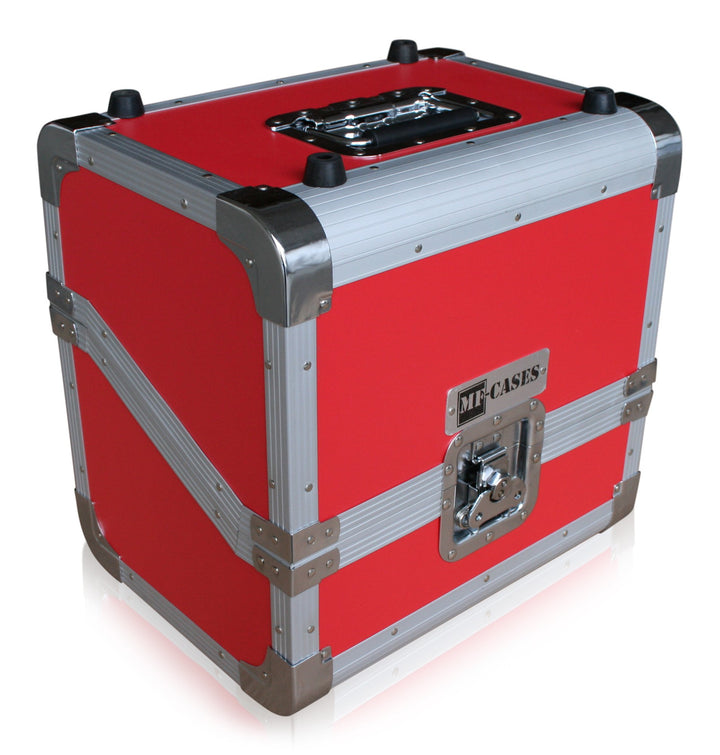 MF-Cases rot für 80 Vinyls Case DJ Platten Schallplatte Flightcase, Rot
