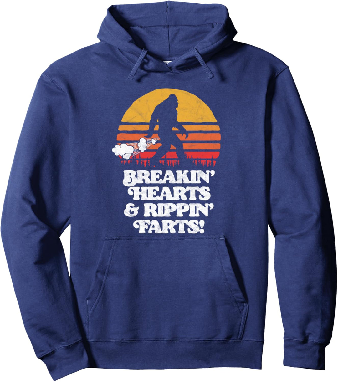 Sasquatch Breakin Hearts & Rippin Farts! Lustige Bigfoot Pullover Hoodie