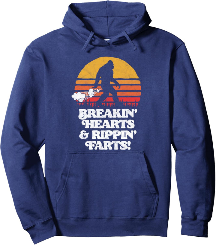 Sasquatch Breakin Hearts & Rippin Farts! Lustige Bigfoot Pullover Hoodie