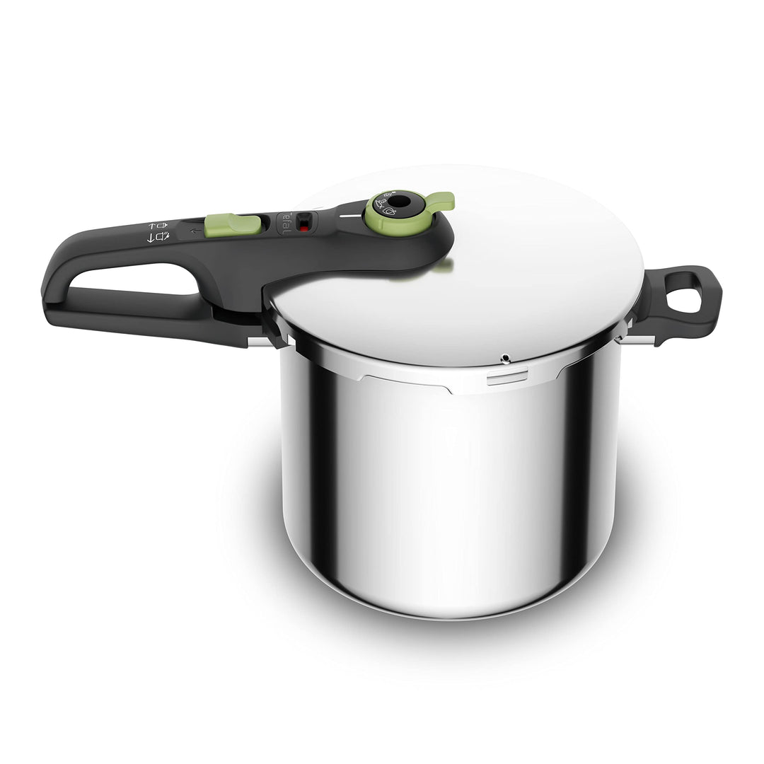 Tefal Secure Trendy 8L Schnellkochtopf mit Korb - Zwei Programme, Gemüse und Fleisch, schnellere Mah