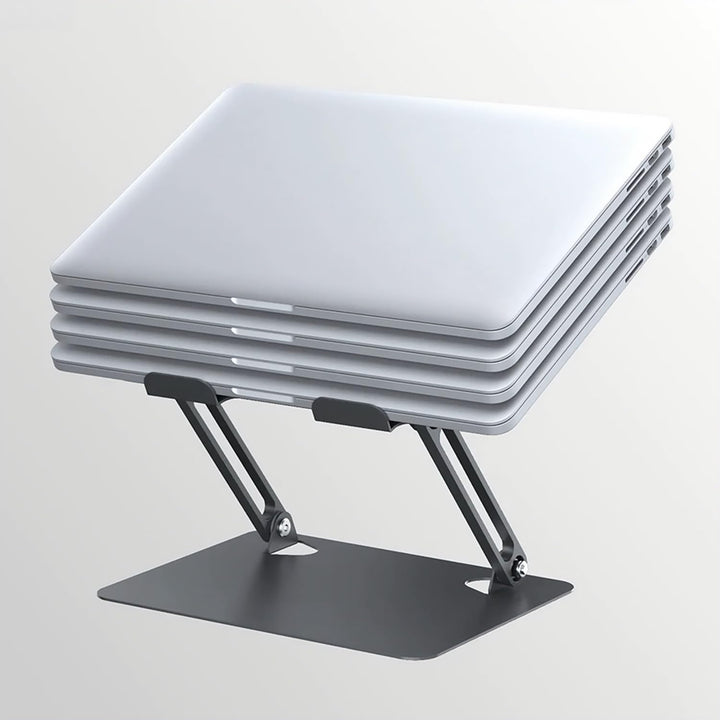 media-tech Ergonomischer Laptop-Ständer 10-17 Zoll | Höhenverstellbar & klappbar | Stabiler Notebook