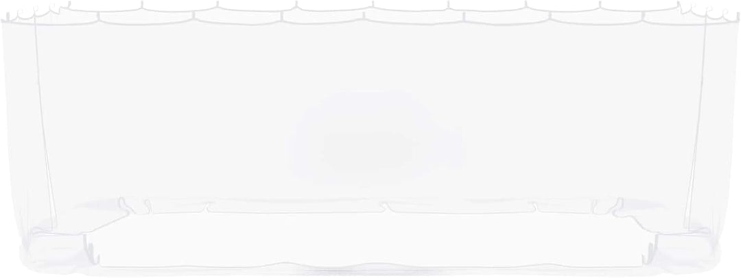 Gecheer Moskitonetz für Pavillon, 220 Mesh Polyester, Reissverschluss, Klettband, 6x3x2 m, Weiss, fü