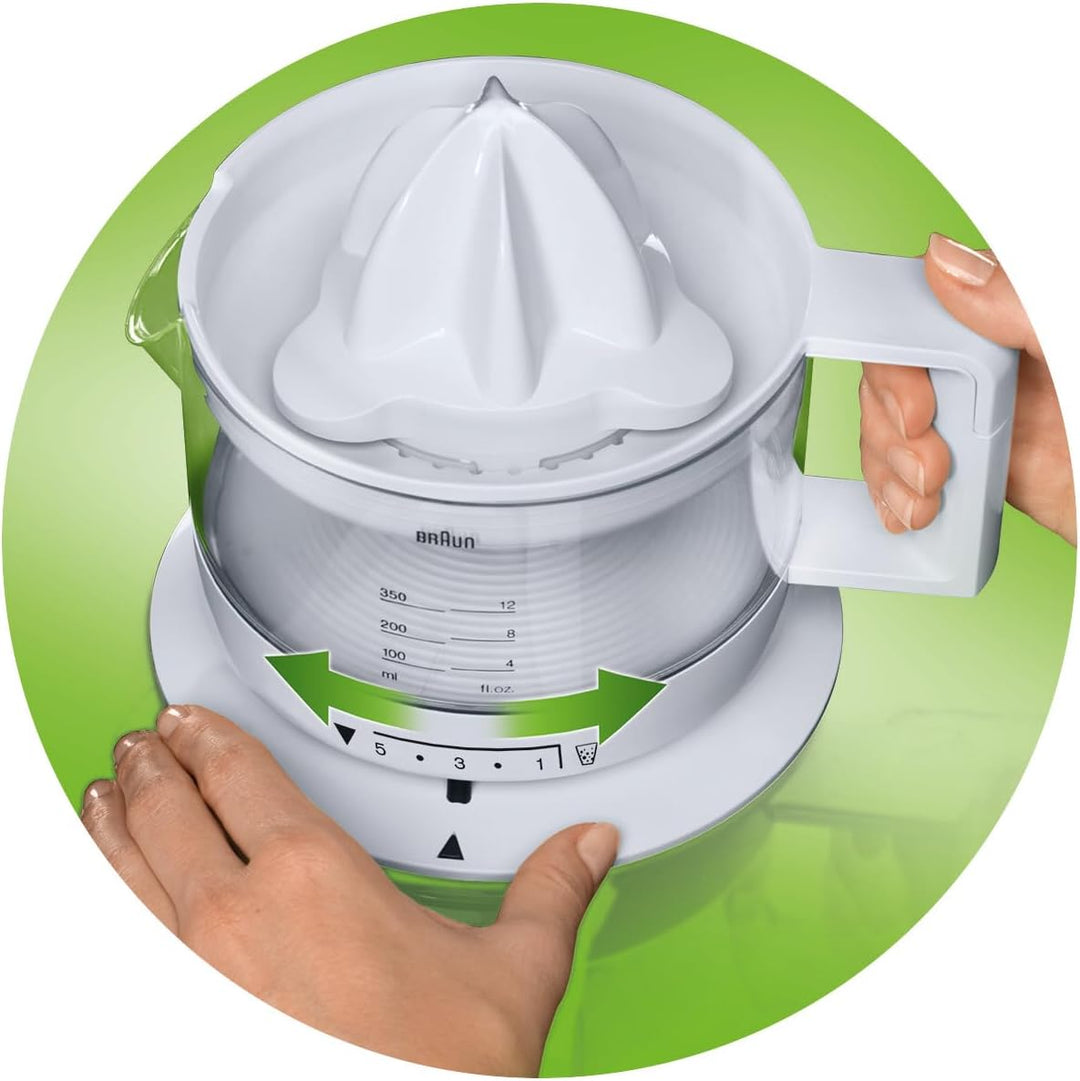 Braun Household Tribute Collection CJ 3000 Zitruspresse (20 W, 0,35 l) weiss