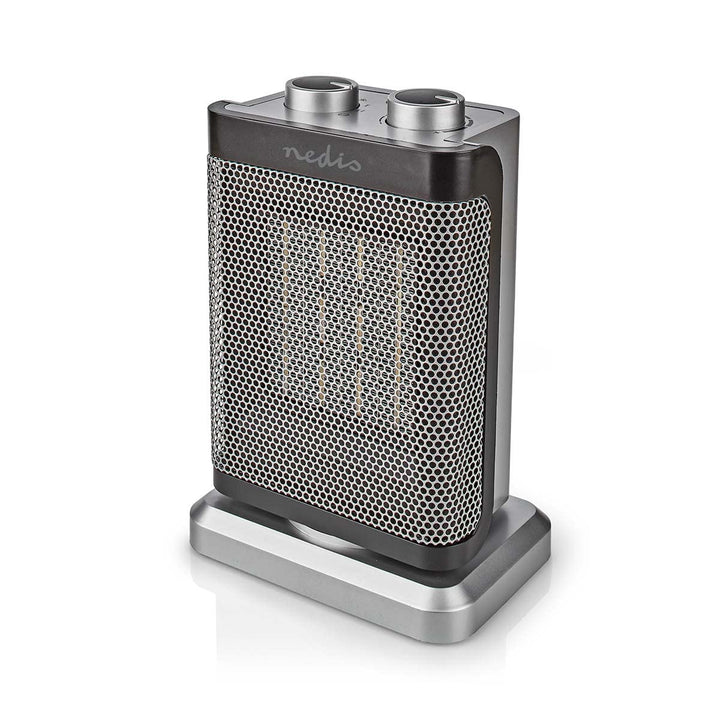 Nedis HTFA17GY - Keramik-PTC-Heizlüfter - 1000/1500 W - 2 Heizstufen - Einstellbares Thermostat - Os