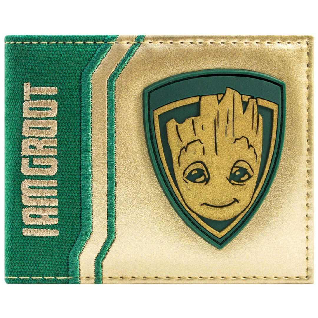 FVLFIL Guardians of The Galaxy Vol. 2 Baby Ich Bin Groot Gold Portemonnaie Geldbörse