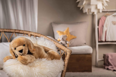 Steiff 067433 Heavenly Hugs Henny Hund 50cm, blond liegend